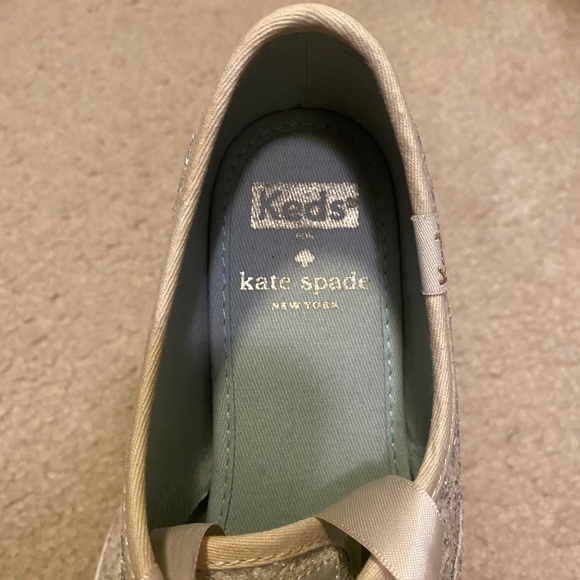Keds x Kate Spade Glitter Sneakers in Ivory - Size 6 - Picture 2 of 4
